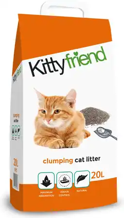 Intratuin Kitty friend kattenbakvulling klontvormend 20 l aanbieding