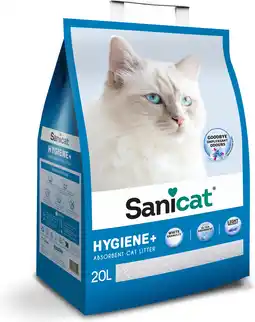 Intratuin Sanicat kattenbakvulling hygiëne+ 20 l aanbieding