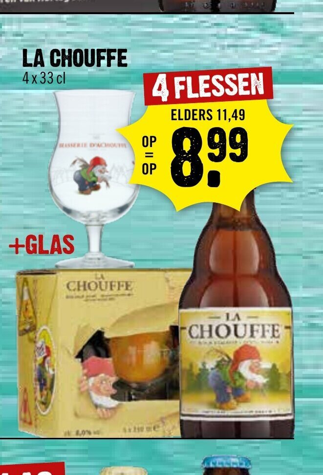 Dirck 3 LA CHOUFFE 4 x 33 cl aanbieding