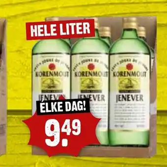 Dirck 3 KORENMOUT JENEVER HELE LITER aanbieding