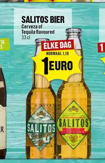 Dirck 3 SALITOS BIER Cerveza of Tequila flavoured 33 cl aanbieding