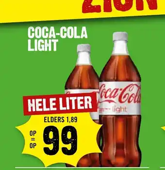 Dirck 3 COCA-COLA LIGHT HELE LITER aanbieding