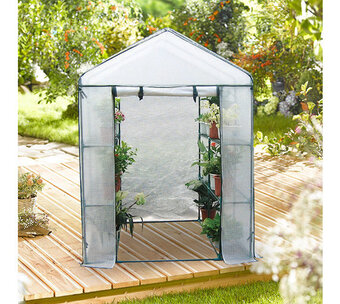 Voordeeldrogisterij Premium broeikas met 8 planken - 140 x 140 x 200 cm aanbieding