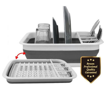 Voordeeldrogisterij Benson opvouwbaar afdruiprek - 37 x 30 x 11 cm aanbieding