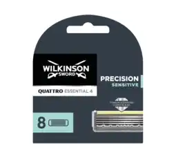 Voordeeldrogisterij Wilkinson sword quattro titanium sensitive scheermesjes - 8 stuks aanbieding