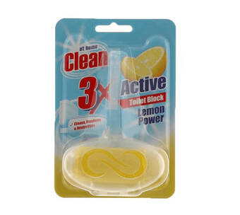 Voordeeldrogisterij At home clean toiletblok lemon - 40 gram aanbieding
