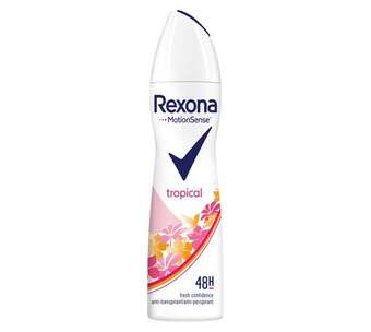 Voordeeldrogisterij Rexona deospray tropical - 150 ml aanbieding