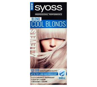 Voordeeldrogisterij Syoss cool blonds haarverf - 12-59 cool platinum blond aanbieding