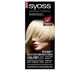 Voordeeldrogisterij Syoss permanent coloration haarverf - 9-5 frozen pearl blond aanbieding