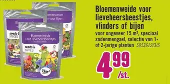 Hornbach Seeds & Mixes Bloemenweide voor lieveheersbeestjes, vlinders of bijen aanbieding