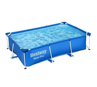 Voordeeldrogisterij Bestway steel pro zwembad rechthoek - 259 x 170 x 61 cm aanbieding