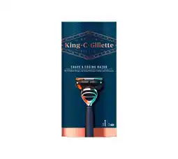 Voordeeldrogisterij Gillette king c. scheermes - blue chrome aanbieding