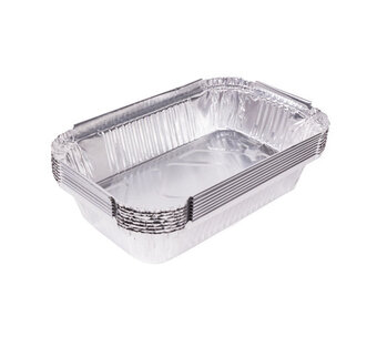 Voordeeldrogisterij Benson bbq grillschalen aluminium - 8 delig aanbieding