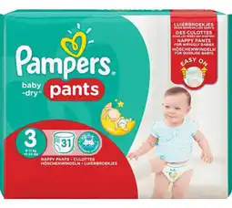 Voordeeldrogisterij Pampers baby dry pants maat 3 - 31 luiers aanbieding