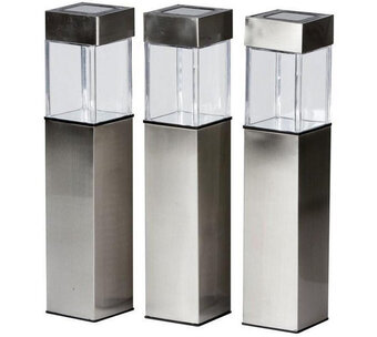 Voordeeldrogisterij Grundig solar led buitenlampen - 3 stuks aanbieding