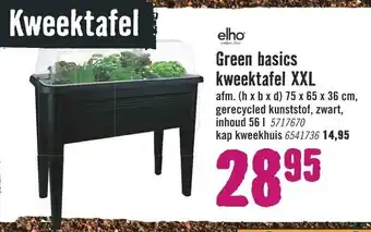 Hornbach Elho Green basics kweektafel XXL 75*65*36 cm aanbieding