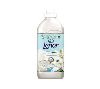 Voordeeldrogisterij Lenor wasverzachter lindebloesem & zeekristal - 50 wasbeurten aanbieding