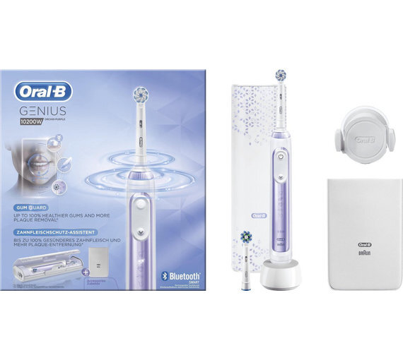 Voordeeldrogisterij Oral-b elektrische tandenborstel genius 10200w paars - 1 stuk aanbieding