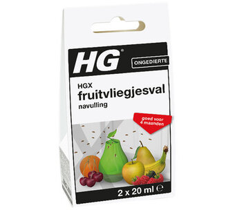 Voordeeldrogisterij Hgx fruitvliegjesval navulling - 2 stuks aanbieding