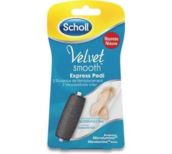 Voordeeldrogisterij Scholl velvet smooth elektrische voetvijl - verwisselbare roller - 2 stuks aanbieding