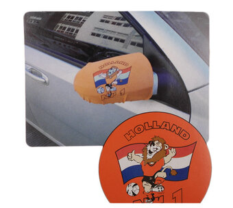 Voordeeldrogisterij Nederlands elftal autospiegel hoesjes - 1 set aanbieding