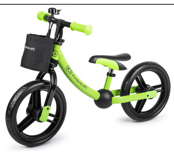 Voordeeldrogisterij Kinderkraft loopfiets 2way next met accessoires - groen aanbieding