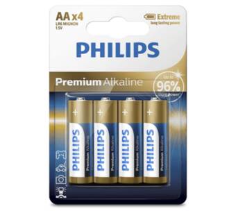 Voordeeldrogisterij Philips batterijen - 6000mah 4 stuks aanbieding