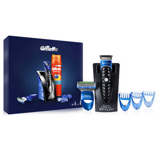 Voordeeldrogisterij Gillette fusion proglide styler met scheergel - 200 ml aanbieding