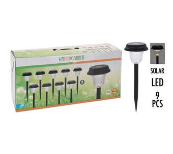 Voordeeldrogisterij Progarden solar led tuinverlichting - 9 stuks aanbieding