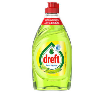 Voordeeldrogisterij Dreft afwasmiddel extra hygiëne lime & lemongrass - 450 ml aanbieding