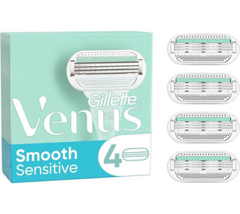Voordeeldrogisterij Gillette venus smooth sensitive scheermesjes - 4 stuks aanbieding