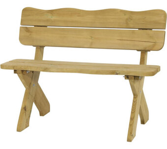 Voordeeldrogisterij Houten tuinbank 2-zits - 120 x 72 x 90 cm aanbieding