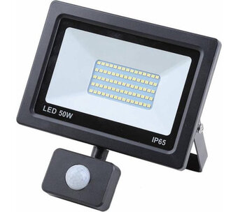 Voordeeldrogisterij Hofftech led straler met sensor - 50 watt aanbieding