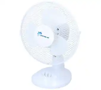 Voordeeldrogisterij Lifetime air tafelventilator wit - 23 cm aanbieding