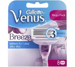 Voordeeldrogisterij Gillette women scheermesjes venus breeze - 8 stuks aanbieding