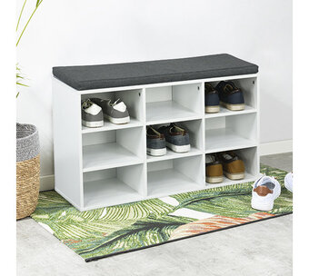 Voordeeldrogisterij Premium schoenenrek met kussen - 84,5 x 29 x 48 cm aanbieding