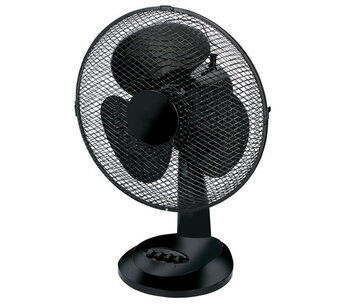 Voordeeldrogisterij Premium tafelventilator, 3 snelheden, zwenkfunctie en hellingshoek - ø 30 cm aanbieding