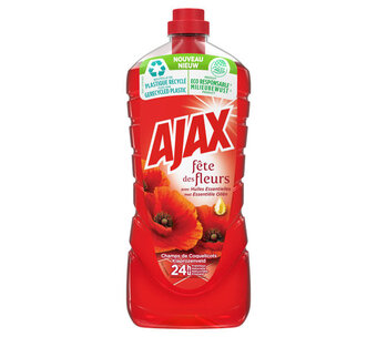 Voordeeldrogisterij Ajax allesreiniger rode bloemen - 1250 ml aanbieding