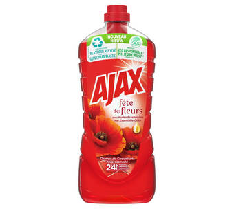 Voordeeldrogisterij Ajax allesreiniger rode bloemen - 1250 ml aanbieding