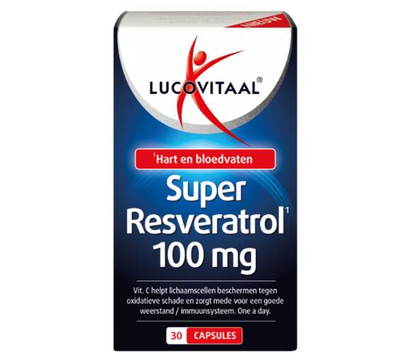 Lucovitaal Super Resveratrol 100mg - 30 Capsules Aanbieding Bij ...