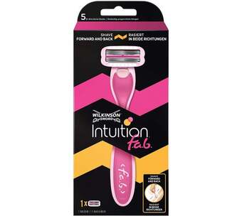 Voordeeldrogisterij Wilkinson intuition f.a.b. scheermes - 2 scheermesjes aanbieding