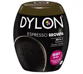 Voordeeldrogisterij Dylon wasmachine textielverf pods - espresso brown 350g aanbieding