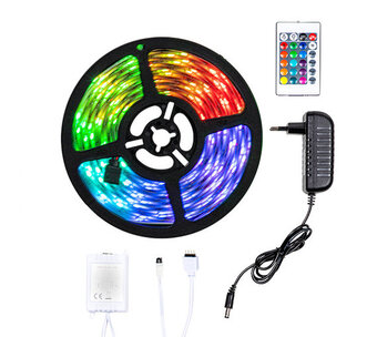 Voordeeldrogisterij Premium smd led strip met afstandsbediening - 5 m aanbieding