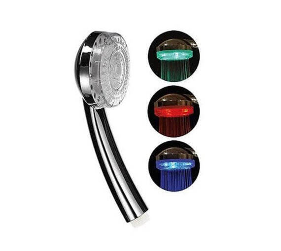 Basic douchekop met ledverlichting standaardaansluiting aanbieding