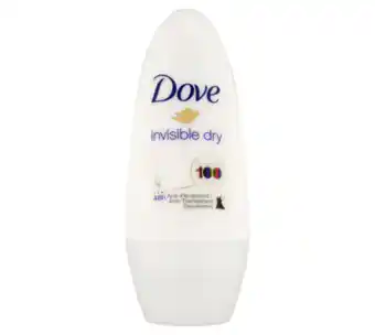 Voordeeldrogisterij Dove deoroller invisible dry - 50 ml aanbieding