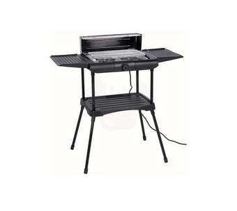 Voordeeldrogisterij Premium elektrische barbecue staand zwart - 87 x 46 x 86 cm aanbieding