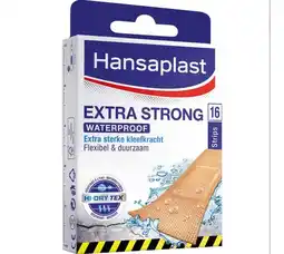 Voordeeldrogisterij Hansaplast extra strong waterproof pleisters - 16 stuks aanbieding