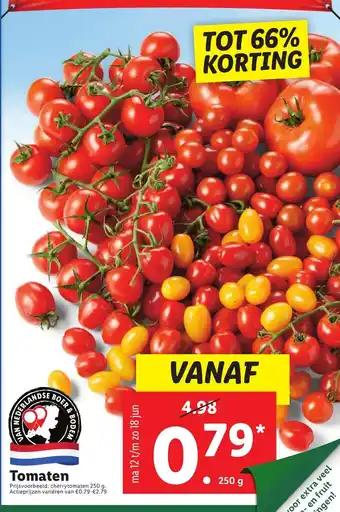 Lidl Tomaten aanbieding