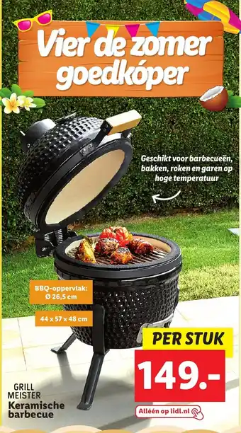 Lidl GRILL MEISTER Keramische barbecue aanbieding