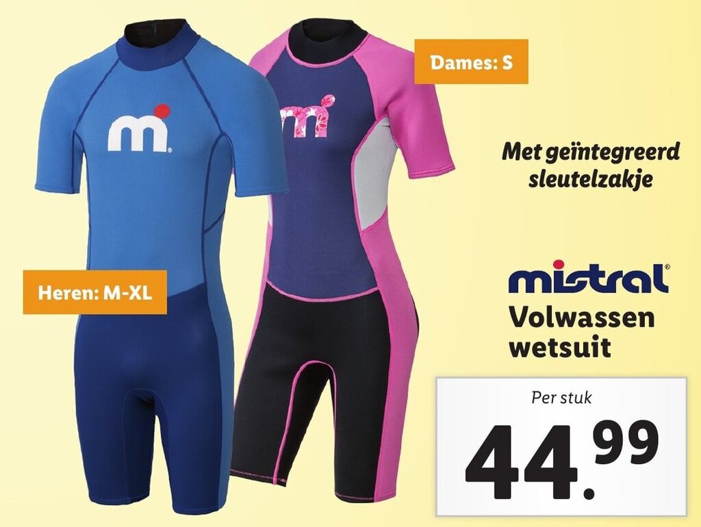 Volwassen wetsuit aanbieding bij Lidl